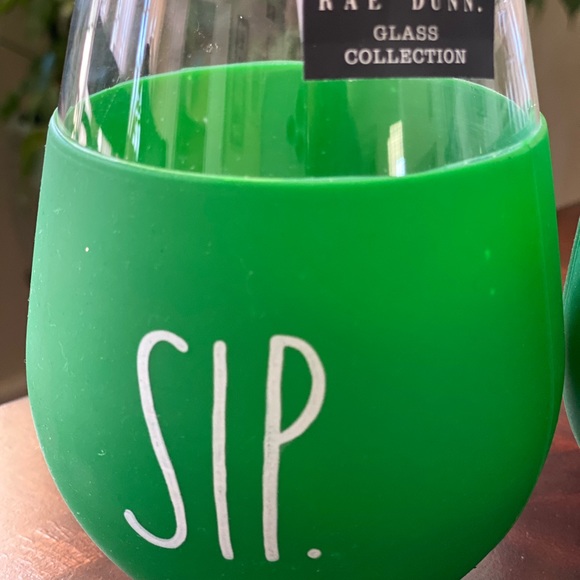 Brand New Rae Dunn Glass Cup (2) - Picture 2 of 4
